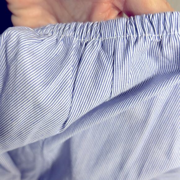 MAEVE $98 Anthropologie off shoulder pinstripe top XS cotton - Picture 6 of 11